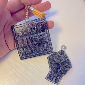 Handmade Black Lives Matter Keychains - Black History Month
